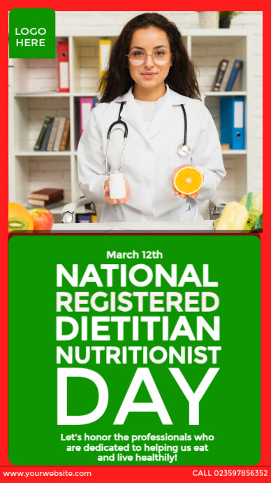 Copy of National Registered Dietitian Nutritionist Day | PosterMyWall
