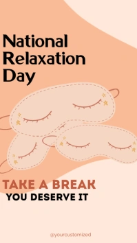 National Relaxation Day Historia de Instagram template