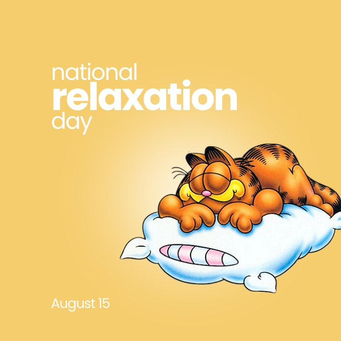 Relaxation Posts National relaxation day instagram post Template | PosterMyWall