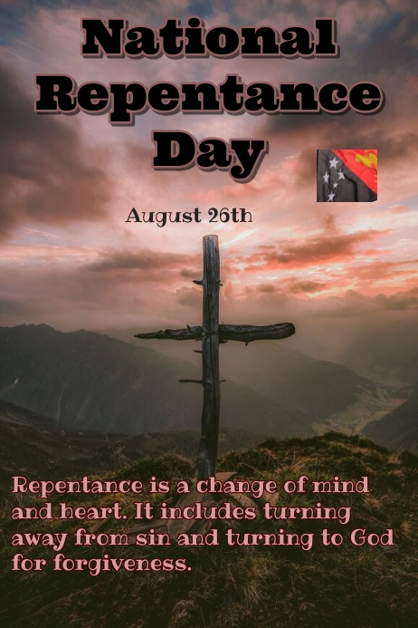 Repenting Nation National Repentance day Template | PosterMyWall