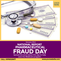 National Report Pharmaceutical Fraud Day template