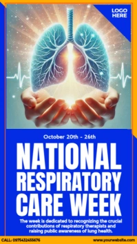 National Respiratory Care Week Historia de Instagram template