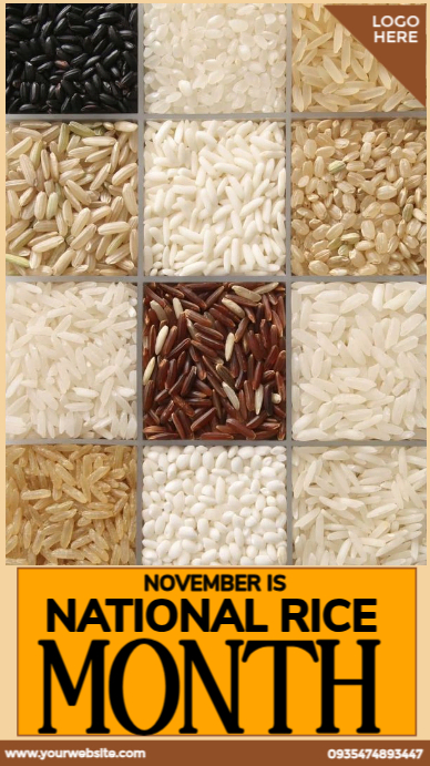 National rice awareness month Template | PosterMyWall
