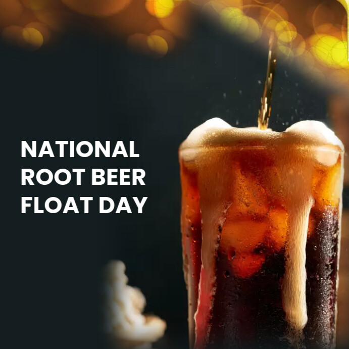 NATIONAL ROOT BEER FLOAT DAY Template | PosterMyWall