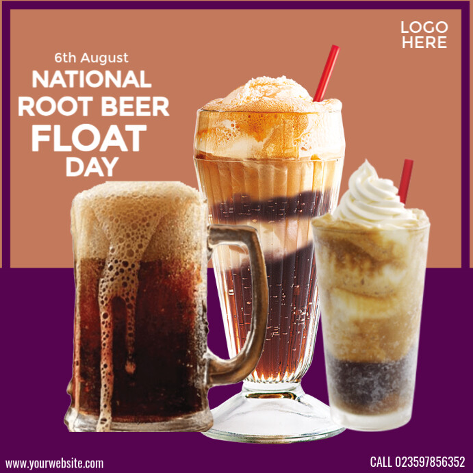 Plantilla de National Root Beer Float Day | PosterMyWall