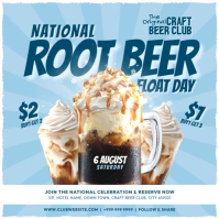 National Root Beer Float Day Template Publicación de Instagram