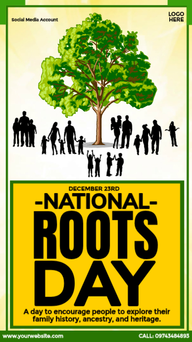 National Roots Day Design Template | PosterMyWall