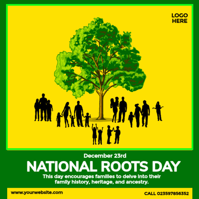 Plantilla de National Roots Day | PosterMyWall