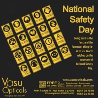 National Safety Day Template | PosterMyWall