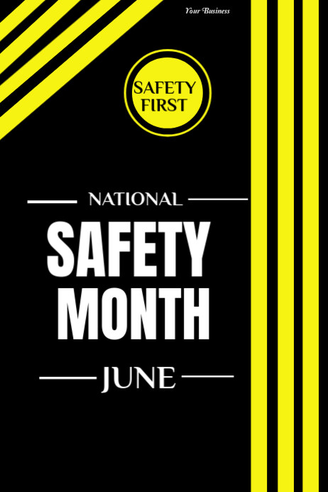 National Safety Month June Template 2025 Iphosta