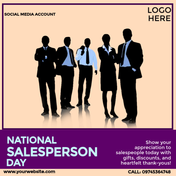 National Salesperson Day Template PosterMyWall