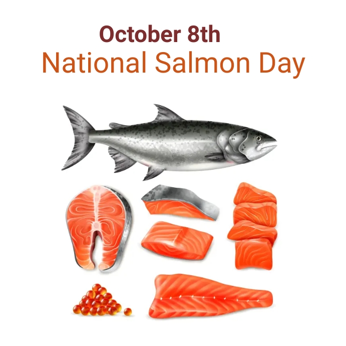 Copy of national salmon day PosterMyWall