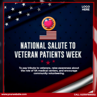 National Salute to Veteran Patients Instagram Post template