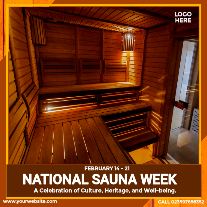 Sauna Week Copia de National Sauna Week Ad | PosterMyWall