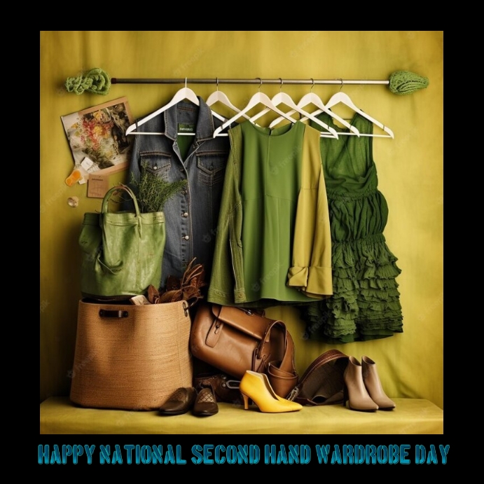 National second hand wardrobe day Template PosterMyWall