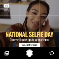 National Selfie Day Instagram Post Video Square (1:1) template