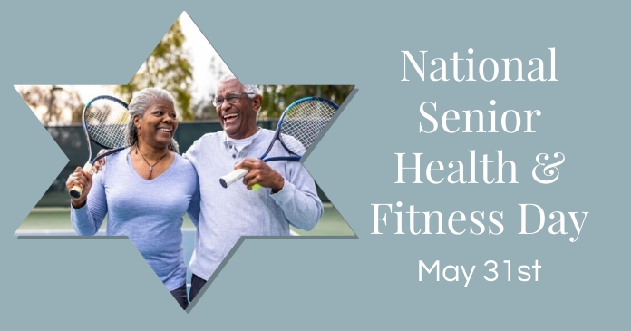 National Senior Health & Fitness Day Facebook Shared Image template