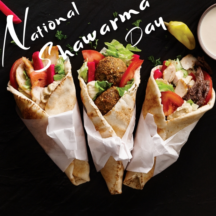 Plantilla de Día Nacional Del Shawarma PosterMyWall