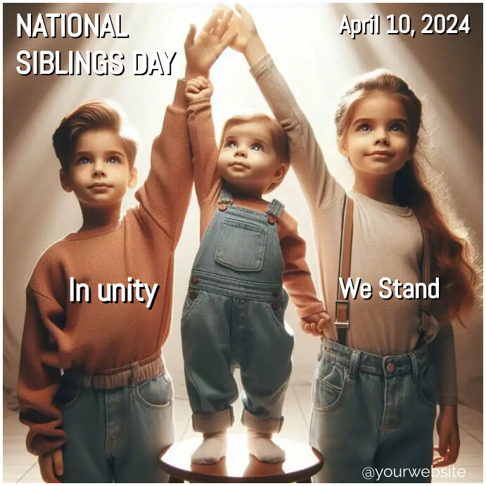 National Siblings Day Celebration Template | PosterMyWall