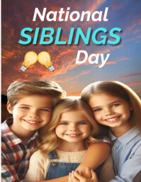 National Siblings Day Template PosterMyWall national-siblings-day-template-postermywall