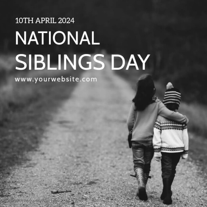 Plantilla de National siblings day | PosterMyWall