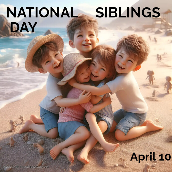 National siblings day Template | PosterMyWall