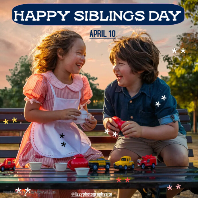 Plantilla de National Siblings Day Flyer Template | PosterMyWall