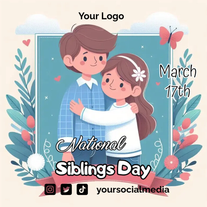 National Siblings Day Poster Template | PosterMyWall
