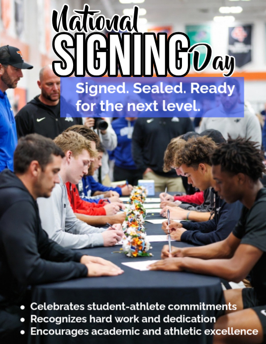 National Signing Day Template PosterMyWall