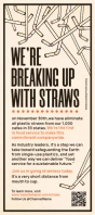 National Skip the Straw Day Template Rack Card