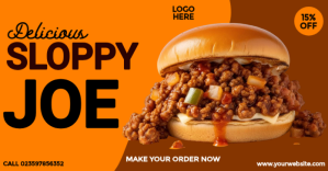 National Sloppy Joe Day Social Facebook 共享图片 template