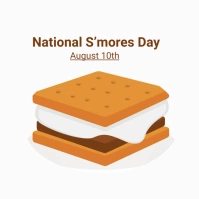 national smores day Сообщение Instagram template
