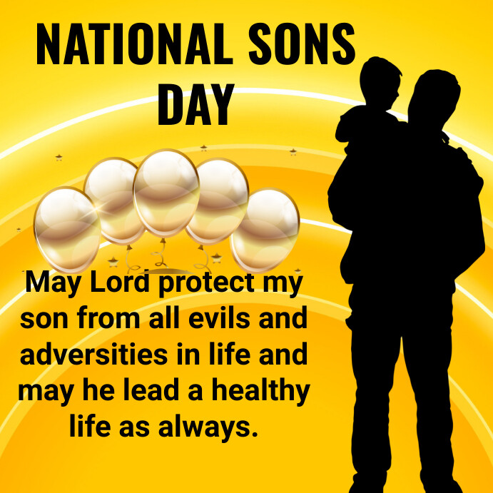 National sons day design template PosterMyWall
