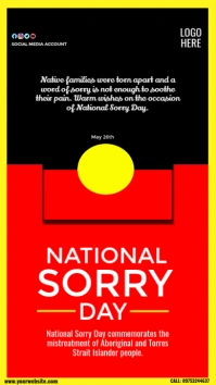 national sorry day instagram story template
