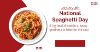 National Spaghetti Day Facebook Shared Image template
