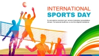 National Sports Day blog header template