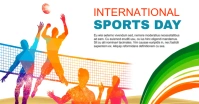 National Sports Day social media post Imagen Compartida en Facebook template