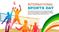 National Sports Day Twitter Post template
