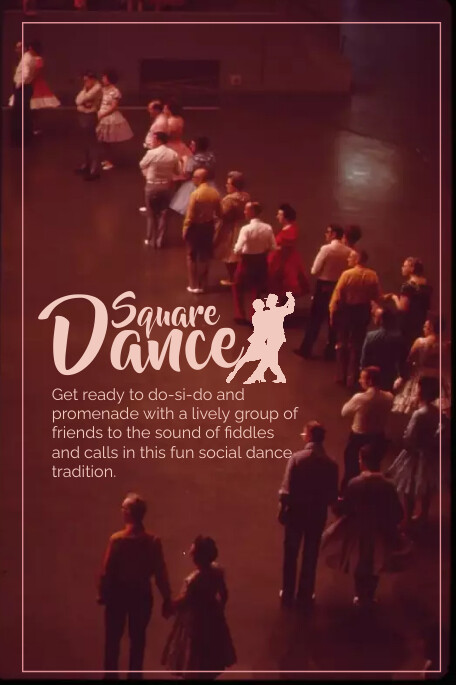 National Square Dance Day Instagram Post Poster template