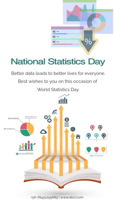 Stat Day Example National Statistics Day Template | PosterMyWall