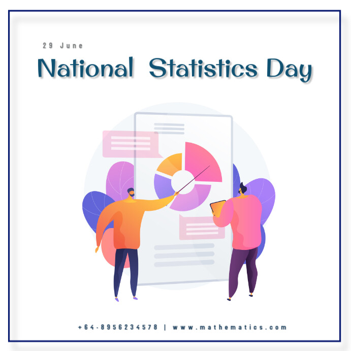 Stat Day Example National Statistics Day Template | PosterMyWall