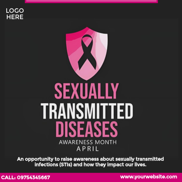 National STD Awareness Month Template | PosterMyWall