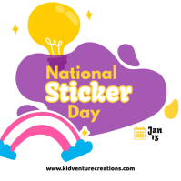 National Sticker Day Event Template | PosterMyWall