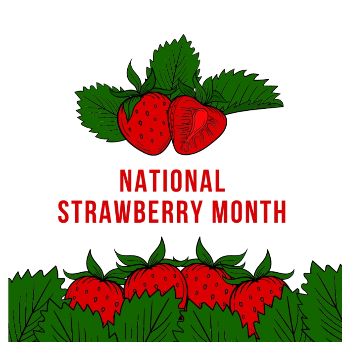national strawberry day Template PosterMyWall