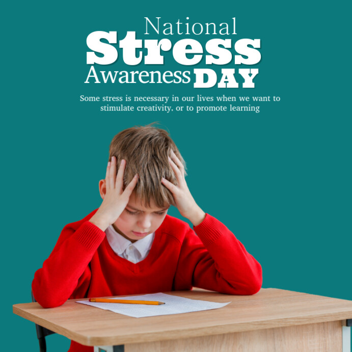 National Stress Awareness Day Instagram Post Template | PosterMyWall