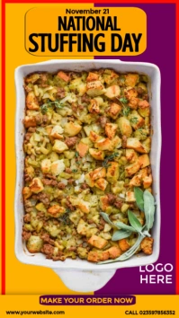 National Stuffing Day Design История на Instagram template