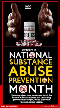National Substance Abuse Prevention Month Instagram Story template