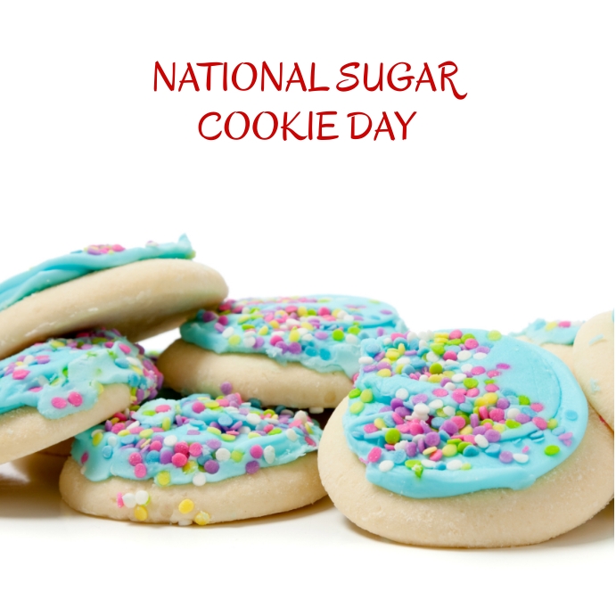 NATIONAL SUGAR COOKIE DAY Instagram-bericht template