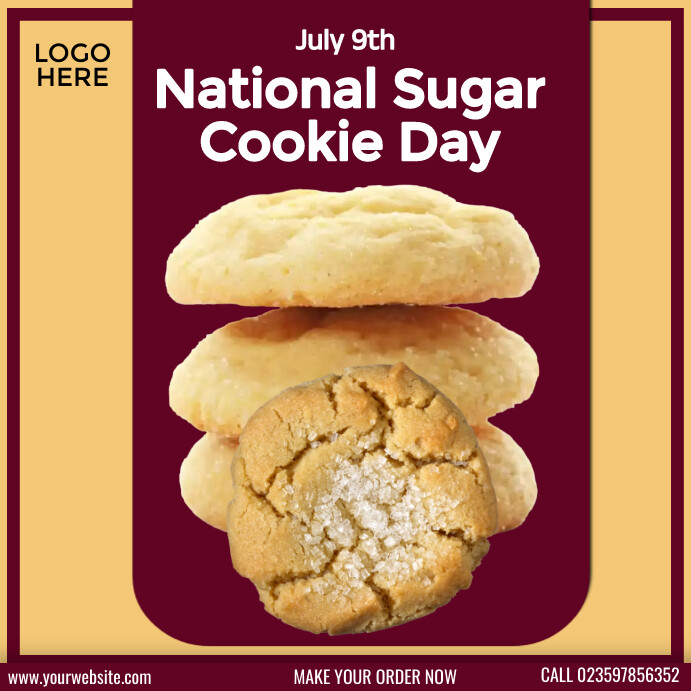 National Sugar Cookie Day Template PosterMyWall