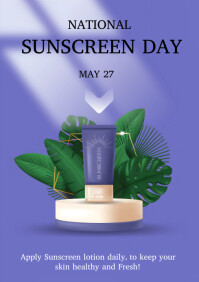 National Sunscreen Day Template | PosterMyWall